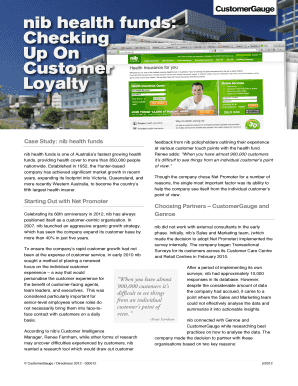 Fillable Online nib health funds Fax Email Print pdfFiller