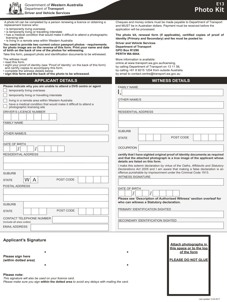 department of transport forms Preview on Page 1