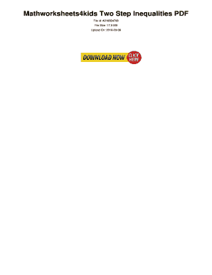 Mathworksheets4kids Two Step Inequalities PDF. Mathworksheets4kids Two Step Inequalities - admed calibe