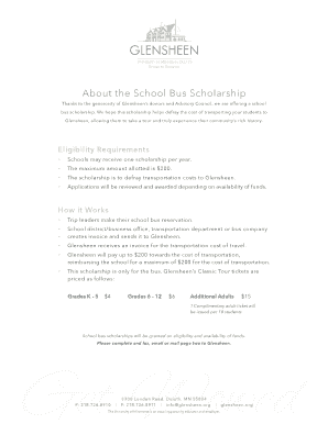 About the School Bus Scholarship - glensheen.org