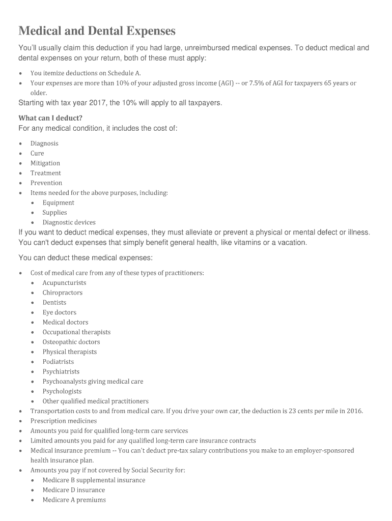 Fillable Online Youll usually claim this deduction if you had large