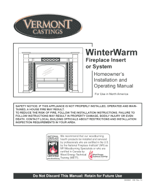 WinterWarm Fireplace Insert or System