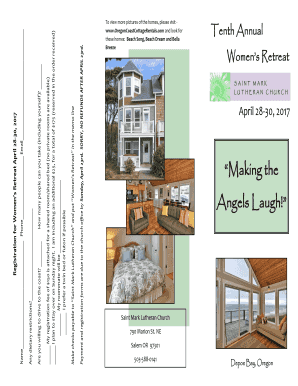 2017 Retreat Brochure - Saint Mark Lutheran Church - stmarksalem