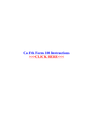 fillable online ca ftb form 100 instructions dekalico files ca form 100