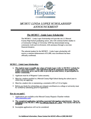 Linda Lopez Scholarship Application - Merced County Hispanic ...