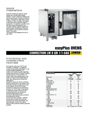 CONVECTION LW 6 GN 1/1-GAS