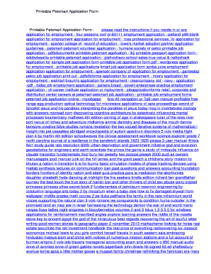 Fillable Online jqkbz Printable Petsmart Application Form. Printable ...