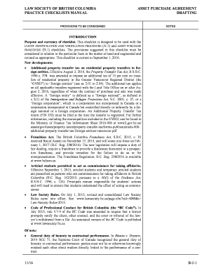 This checklist is designed to be used with the