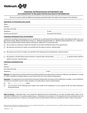 How to find social security number - T-2618505 Personal Representative Appointment and Authorization to Release Protected Health Information