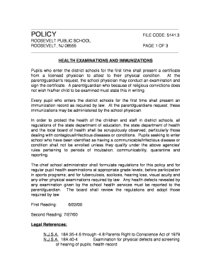 5141.3 Health Examinations and Immunizations - rps1