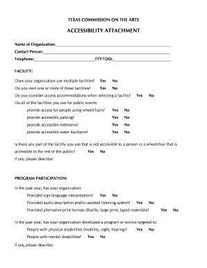 ACCESSIBILITY ATTACHMENT - www2 arts state tx