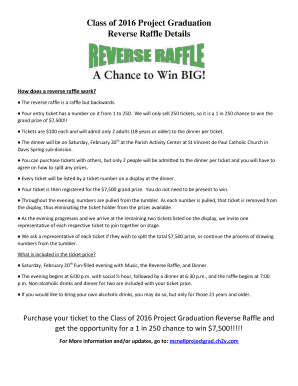Fillable Online Reverse Raffle Details Fax Email Print - pdfFiller