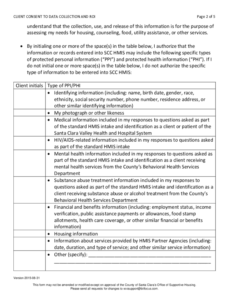 hmis santa clara Preview on Page 1