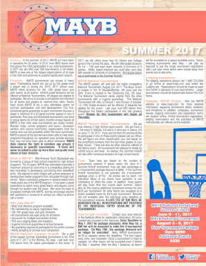 History: In the summer of 2017, MAYB will have been