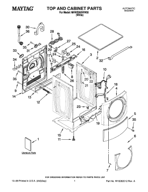 Fillable Online TOP AND CABINET PARTS Fax Email Print - pdfFiller