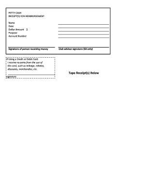 Tuition reimbursement form pdf - Petty Cash reimbursement form.xlsx - blogs bend k12 or