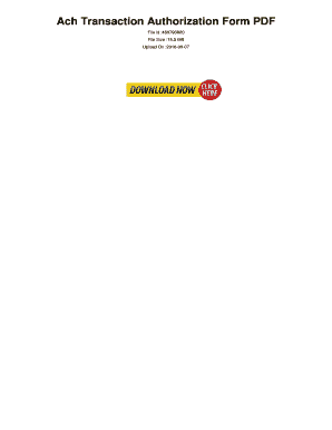 Fillable Online Ach Transaction Authorization Form Pdf Ach Transaction Authorization Form Fax Fillable Online Ach Transaction Authorization Form Pdf Ach Transaction Authorization Form Fax