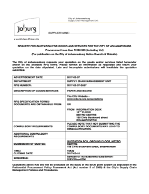 Monthly timesheet template excel - S007 - City of Johannesburg