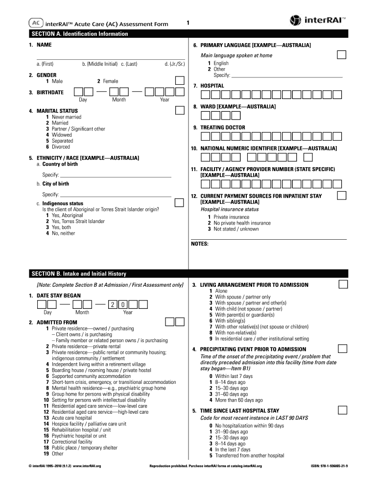 interrai assessment tool Preview on Page 1