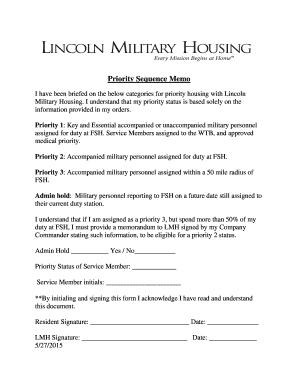 lincoln military housing job application