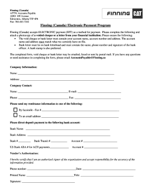 Fillable Online Finning (Canada) Fax Email Print - pdfFiller