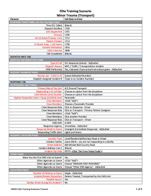 PCR Practice Scenario Template. Elite Practice Scenerio - healthvermont