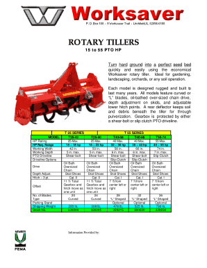 rotary tillers - Worksaver