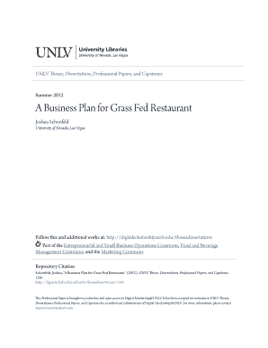 Small restaurant business plan - A Business Plan for Grass Fed Restaurant - Digital Scholarship ... - digitalscholarship unlv