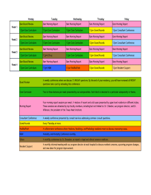 Fillable Online Sample Conference Schedule Fax Email Print - pdfFiller