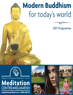 Download our brochure - Nagarjuna Kadampa Meditation Centre