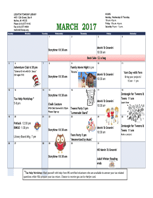 Monthly Calendar Template for Excel - leightonlibrary