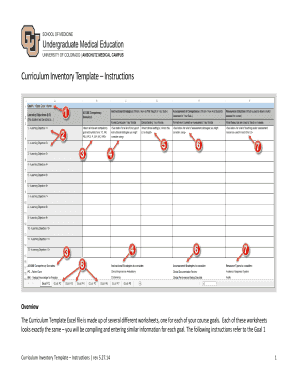 Curriculum inventory template - Curriculum Inventory Template Instructions - somed ucdenver