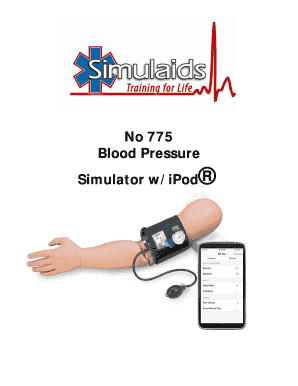 Tpr chart - No 775 Blood Pressure Simulator w/iPod - Simulaids