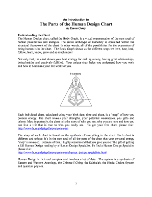 Fillable Online The Parts of the Human Design Chart Fax Email Print