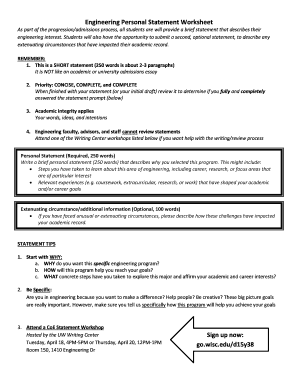 engineering personal statement