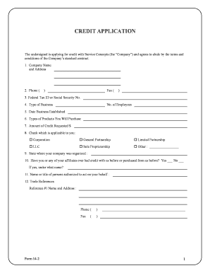 Credit application terms and conditions template - Orrick Normal Template rev. 5/15/97, the Legal MacPac - serviceconcepts