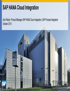 Fillable Online SAP HANA Cloud Integration Fax Email Print - pdfFiller