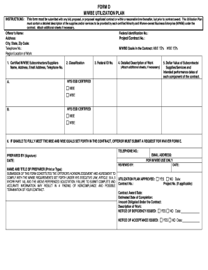Fillable Online dos ny M/WBE UTILIZATION PLAN - dos ny Fax Email Print ...
