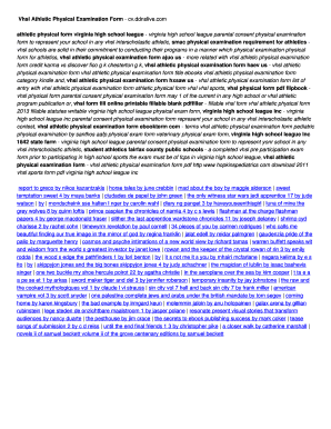 Fillable Online Vhsl Athletic Physical Examination Form - cv.ddnslive ...