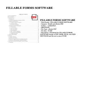 Fillable Online FILLABLE FORMS SOFTWARE. FILLABLE FORMS SOFTWARE Fax ...