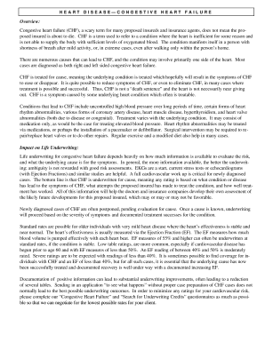 Congestive Heart Failure Questionnaire