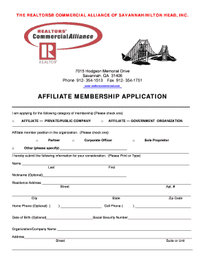 RCA Affiliate Application - REALTORS Commercial Alliance of ...