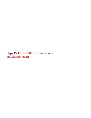 fillable online usps ps form 3602 nz instructions fax email print usps form 3602 nz
