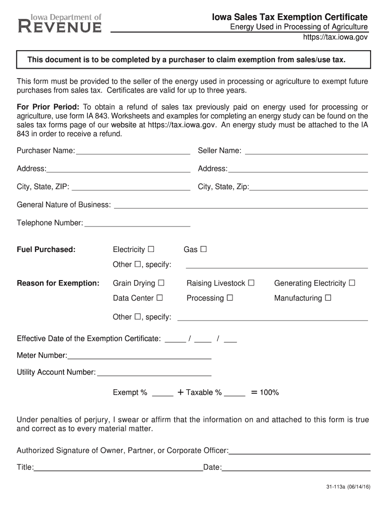 ia form 31 113a Preview on Page 1