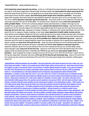 Fillable Online Texas Dl 91b Form - westernshelfobservatory.org. Texas ...