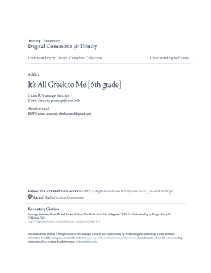 It s All Greek to Me 6th grade