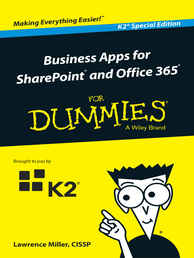 Fillable Online Business Apps for SharePoint and Office 365 K2 Special