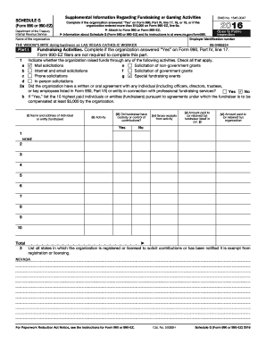 Fillable Online 2016 Form 990 Schedule G The Widow's Mite Fax Email ...