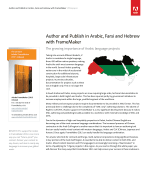 Author and Publish in Arabic, Farsi and Hebrew with - Adobe