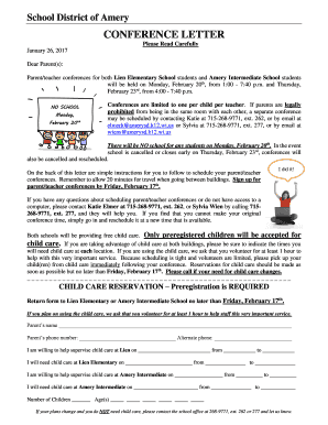 21 printable parent teacher conference letter forms and parent conference letter